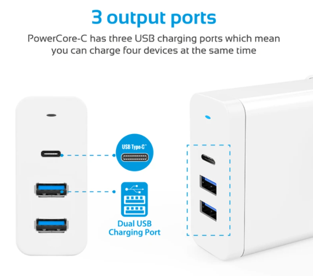 3 output ports